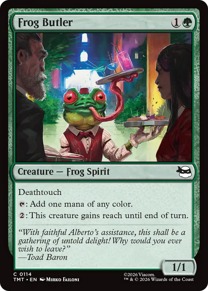 Frog Butler [Teenage Mutant Ninja Turtles] Magic: The Gathering