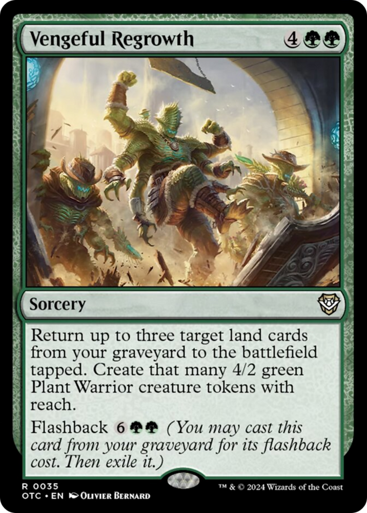 Vengeful Regrowth [Outlaws of Thunder Junction Commander] Magic: The Gathering