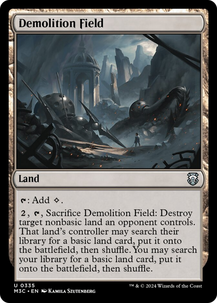 Demolition Field [Modern Horizons 3 Commander] Magic: The Gathering