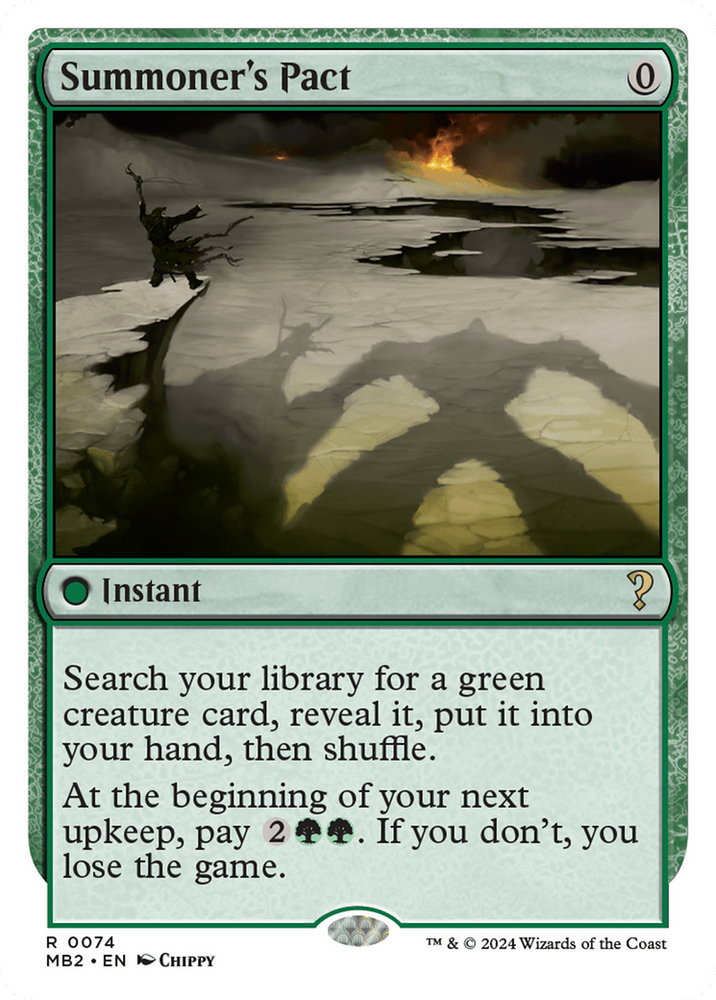 Summoner's Pact (White Border) [Mystery Booster 2] Magic: The Gathering