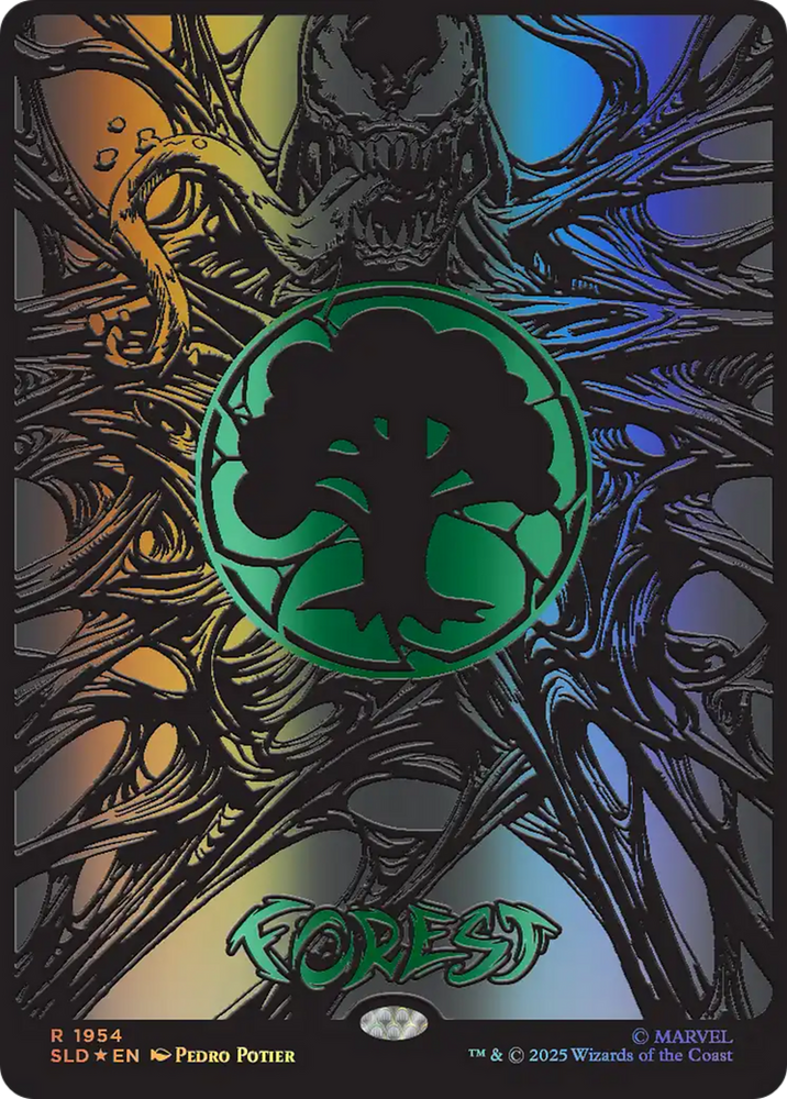 Forest (1954) (Raised Foil) [Secret Lair Drop Series] Magic: The Gathering