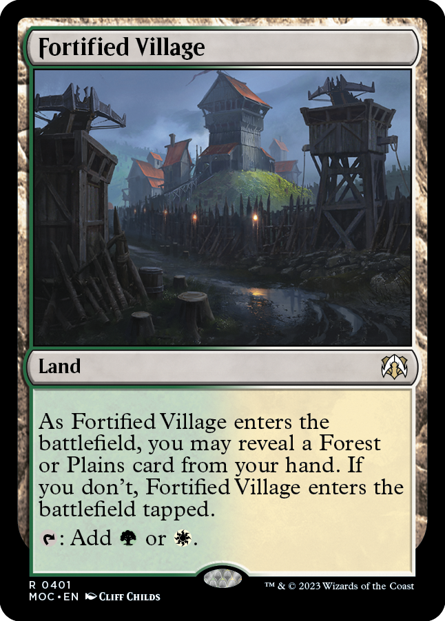 Fortified Village [March of the Machine Commander] Magic: The Gathering