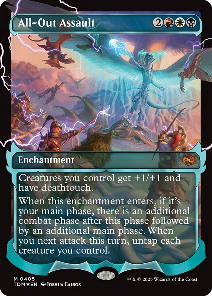 All-Out Assault (Showcase) [Tarkir: Dragonstorm] Magic: The Gathering