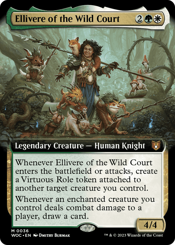 Ellivere of the Wild Court (Extended Art) [Wilds of Eldraine Commander] Magic: The Gathering