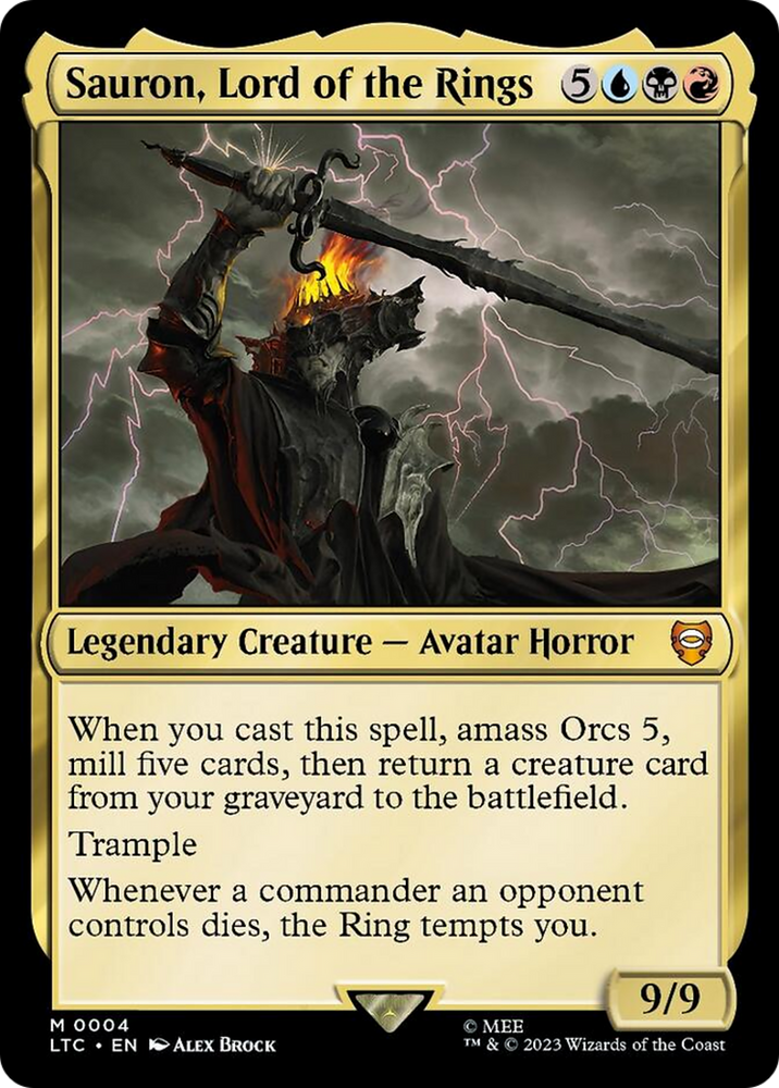 Sauron, Lord of the Rings [The Lord of the Rings: Tales of Middle-Earth Commander] Magic: The Gathering