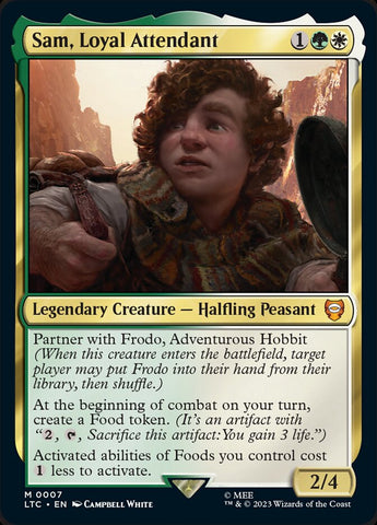 Sam, Loyal Attendant [The Lord of the Rings: Tales of Middle-Earth Commander] Magic: The Gathering