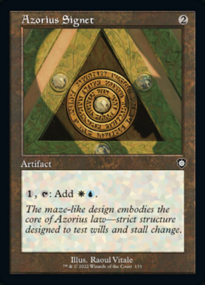 Azorius Signet (Retro) [The Brothers' War Commander] Magic: The Gathering