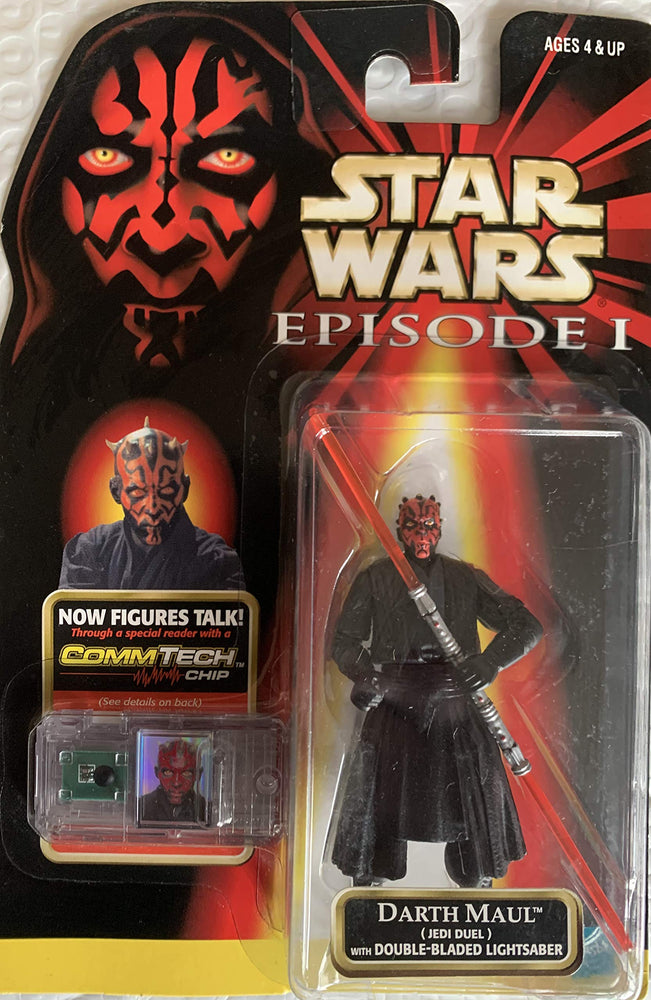 Star Wars Darth Maul Jedi Duel Talking Figure with Double Bladed Lightsaber MISC