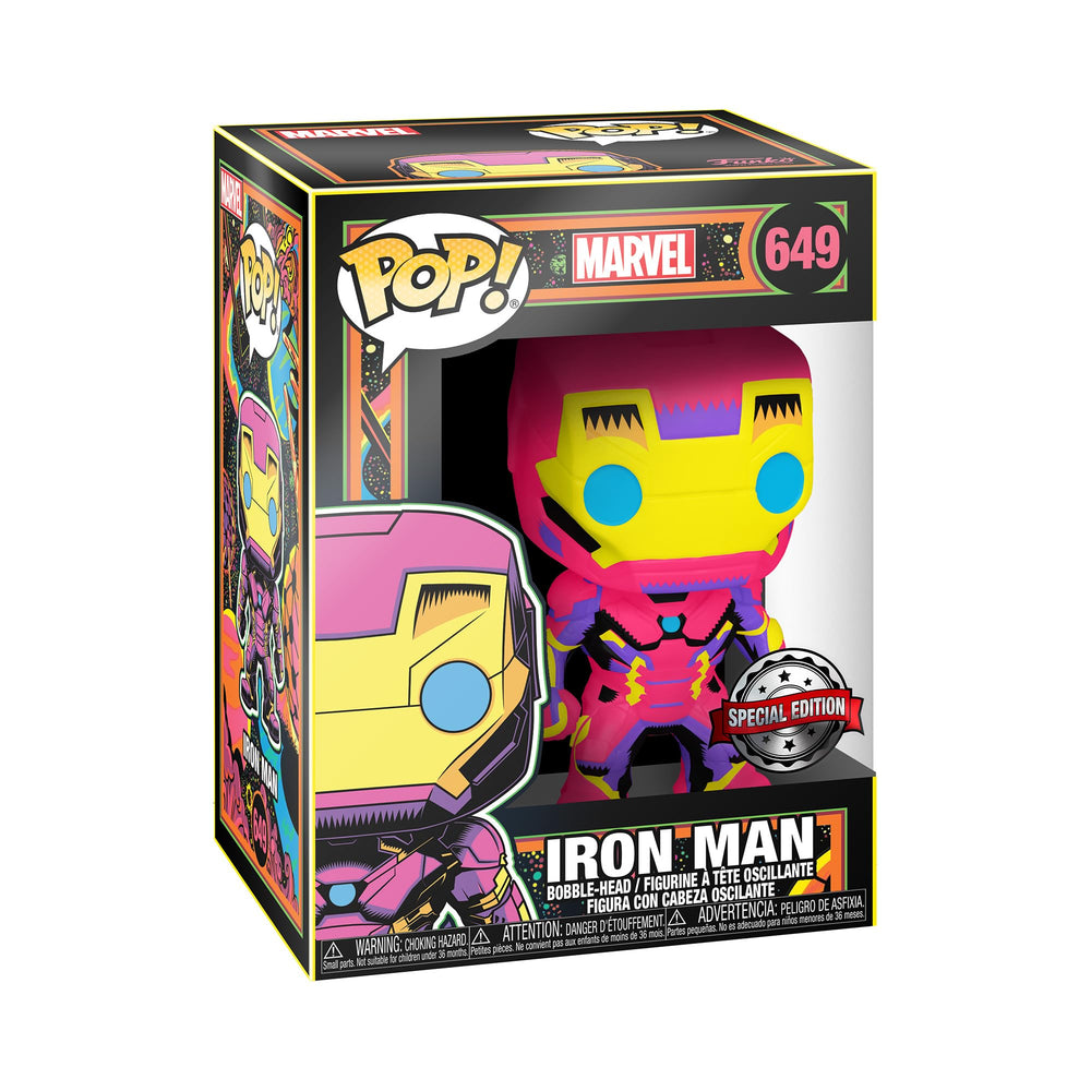 Funko 48846 Marvel Black Light Iron Man Collectable Toy, Multicolour FUNKO