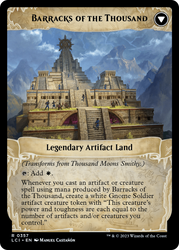 Thousand Moons Smithy (Extended Art) // Barracks of the Thousand [The Lost Caverns of Ixalan] Magic: The Gathering