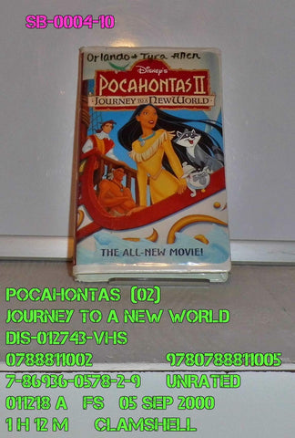 Pocahontas II: Journey to a New World [VHS] VHS