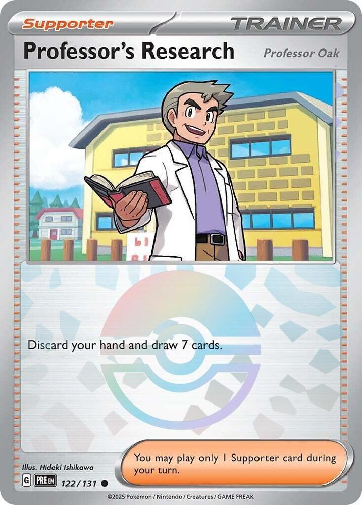 Professor's Research (122/131) [Professor Oak] (Poke Ball Pattern) [Scarlet & Violet: Prismatic Evolutions] Pokémon