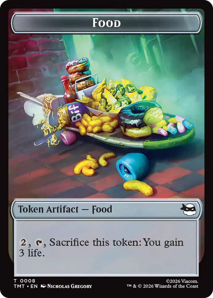 Mutagen // Food Double-Sided Token [Teenage Mutant Ninja Turtles Tokens] Magic: The Gathering