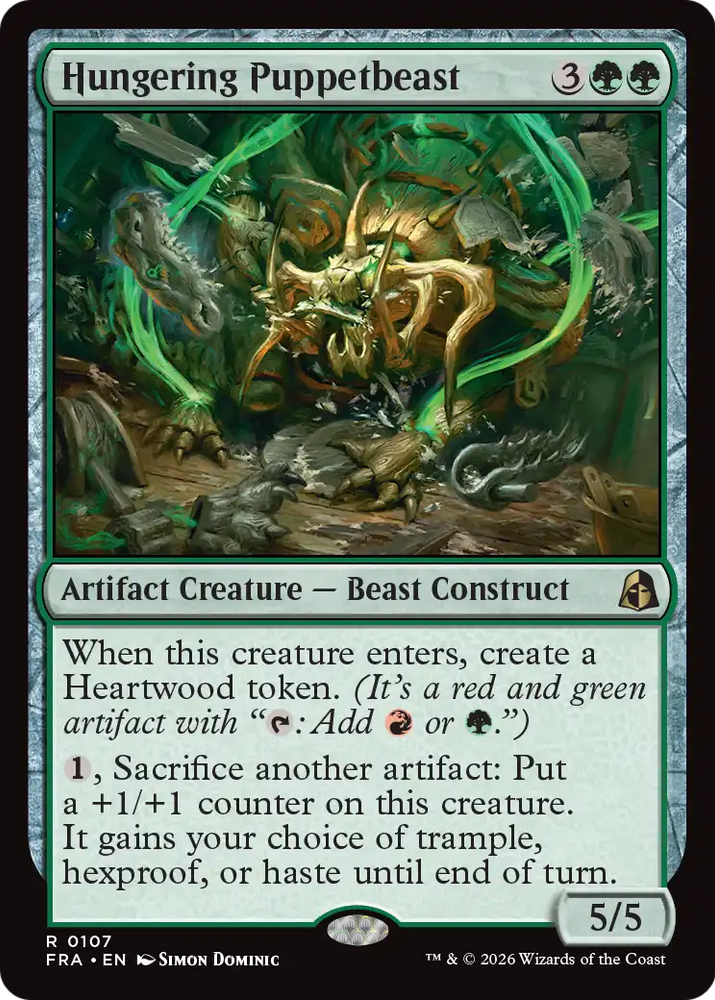 Hungering Puppetbeast [Reality Fracture] Magic: The Gathering