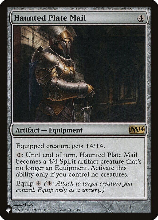 Haunted Plate Mail [The List] Magic: The Gathering