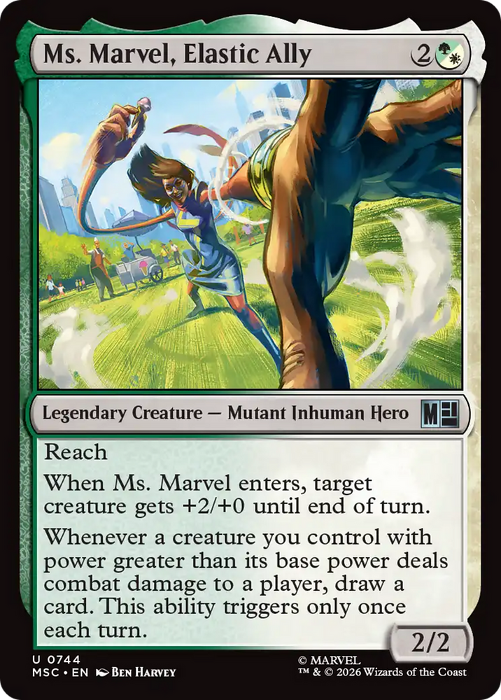 Ms. Marvel, Elastic Ally [Marvel Super Heroes] Magic: The Gathering
