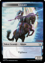 Elemental (9) // Knight Double-Sided Token [March of the Machine Tokens] Magic: The Gathering