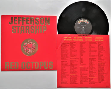 Red Octopus: Jefferson Starship 12" vinyl LP [Vinyl] Jefferson Starship; Marty Balin; Grace Slick; Craig Chaquico; John Creach; Kevin Moore; John Parker; Pete Sears; Robert Hunter and Paul Kantner VINYL