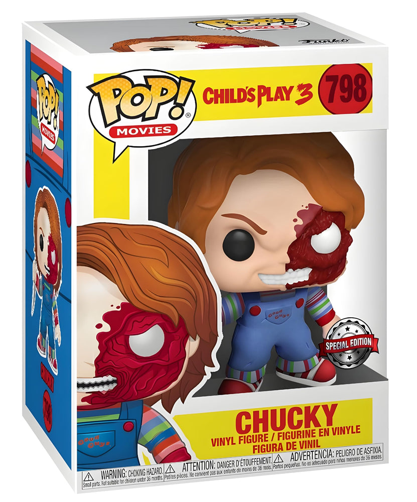 Funko POP Movies: Horror S7 - Chucky Half (BD) (Exc) FUNKO