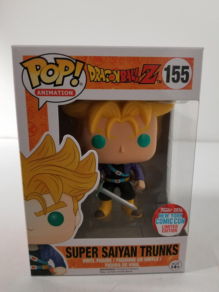 Funko POP! Super Saiyan Trunks Dragonball Z DBZ #155 NYCC Limited FUNKO