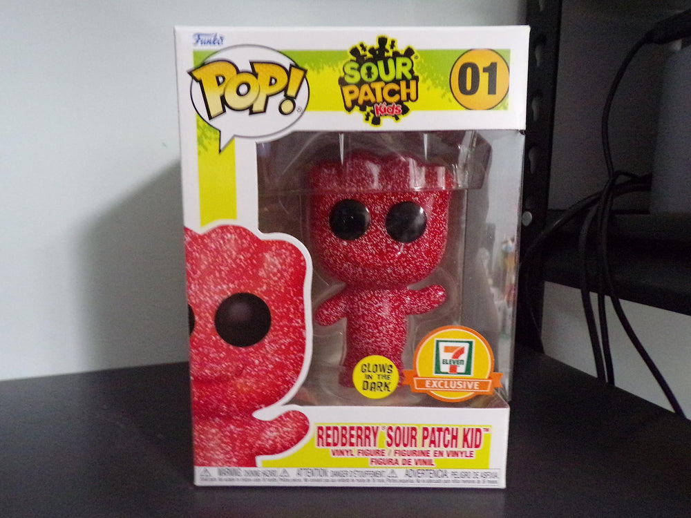 Funko Pop Sour Patch Redberry Exclusive 7 Eleven 2022 GITD FUNKO
