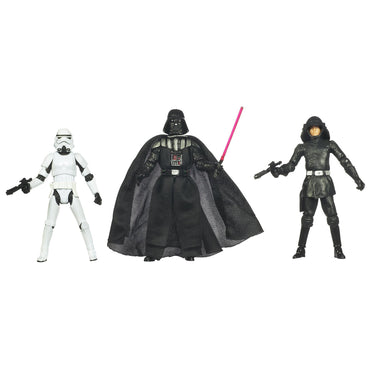 Kenner Star Wars A New Hope Special Exclusive Action Figure 3Pack Villain Set Stormtrooper, Darth Vader, Death Squad Commander FIGURE