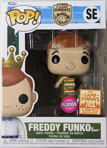 Funko Pop! Freddy as Shaggy Flocked 2023 Camp Fundays Box of Fun Exclusive Pop LE4500 FUNKO