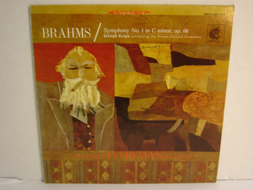 Brahms : Symphony No. 1 in C Minor, Op. 68 / Joseph Krips, Vienna Festival Orchestra / Stereo / 1966 VINYL