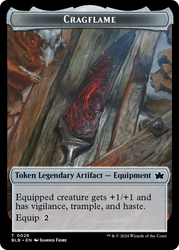 Cragflame // Starscape Cleric Double-Sided Token [Bloomburrow Tokens] Magic: The Gathering