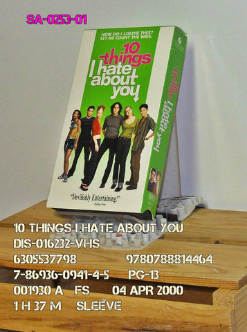 10 Things I Hate About You VHS