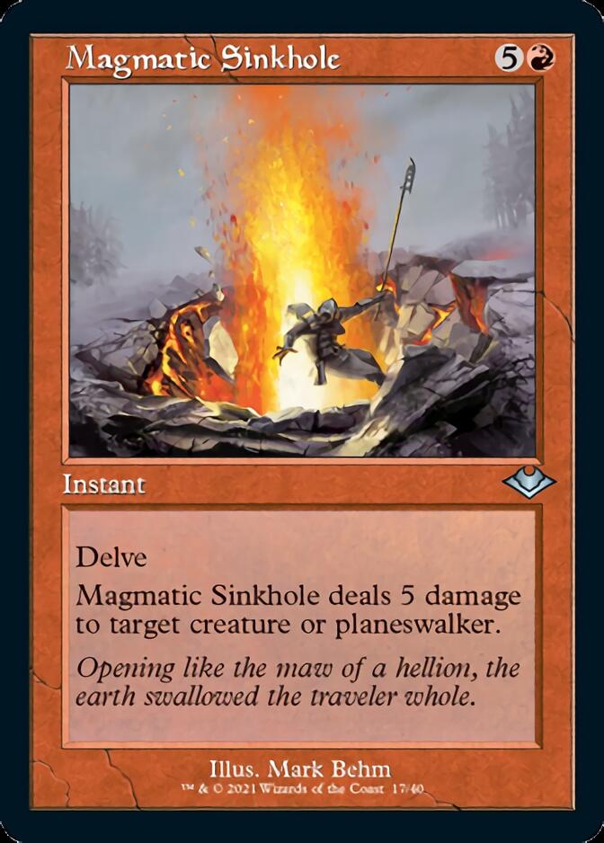 Magmatic Sinkhole (Retro) [Modern Horizons] Magic: The Gathering