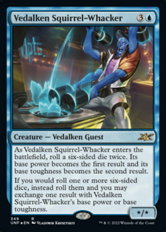 Vedalken Squirrel-Whacker (Galaxy Foil) [Unfinity] Magic: The Gathering