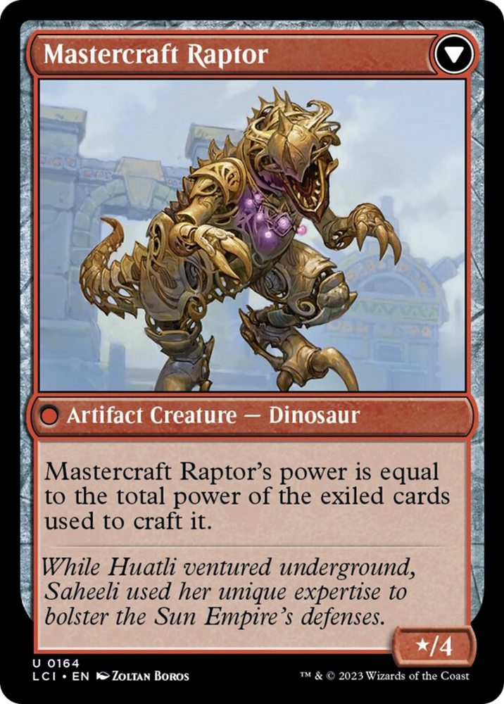 Saheeli's Lattice // Mastercraft Raptor [The Lost Caverns of Ixalan] Magic: The Gathering