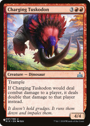 Charging Tuskodon [The List] Magic: The Gathering