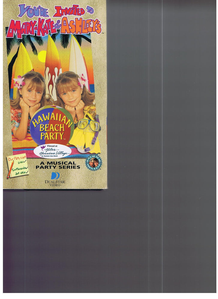 You're Invited To Mary-Kate & Ashely's Hawaiian Beach Party VHS