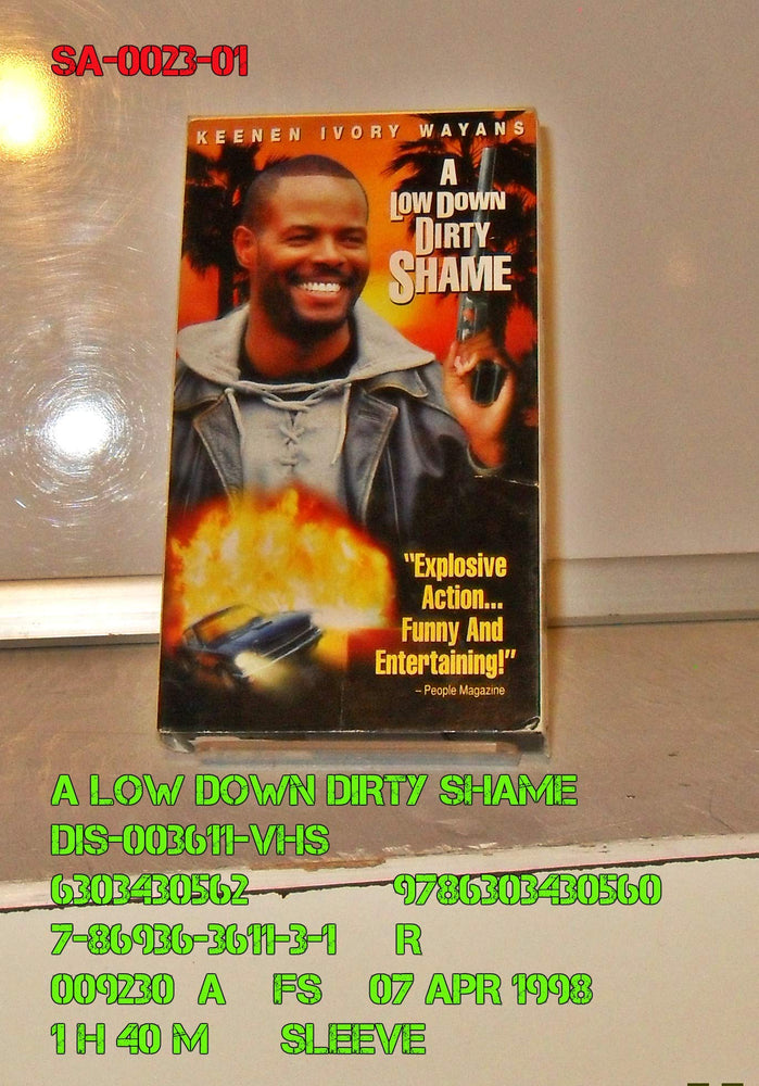 Low Down Dirty Shame VHS