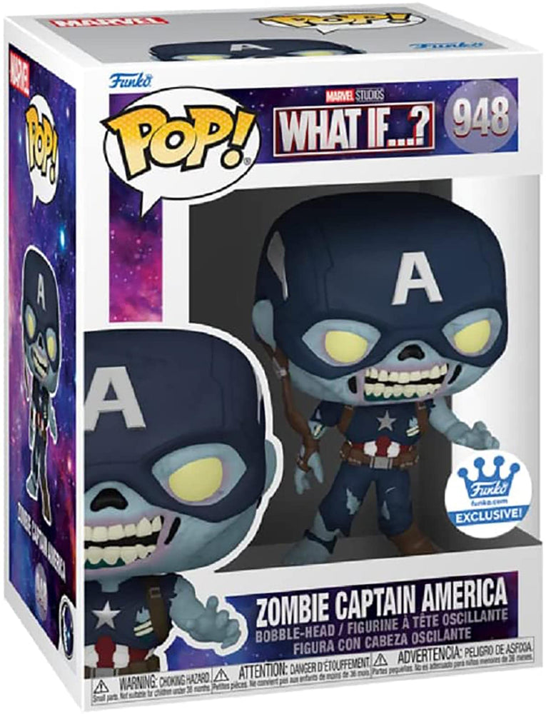 Funko 58254 Pop! Marvel: What If - Zombie Captain America Exclusive #948 FUNKO