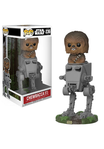 Funko POP! Deluxe: Star Wars - Chewbacca in AT-ST Collectible Toy FUNKO