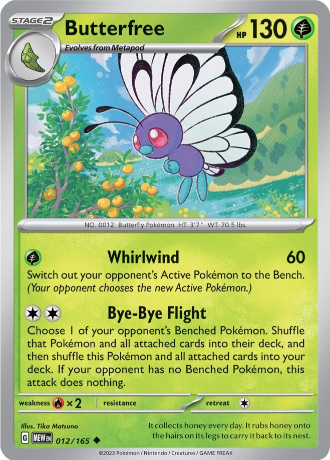 Butterfree (012/165) [Scarlet & Violet 151] Pokémon