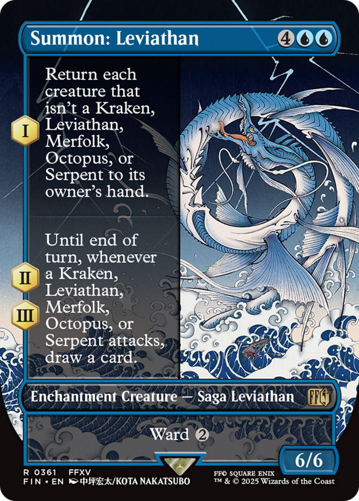 Summon: Leviathan (Borderless) [FINAL FANTASY] Magic: The Gathering