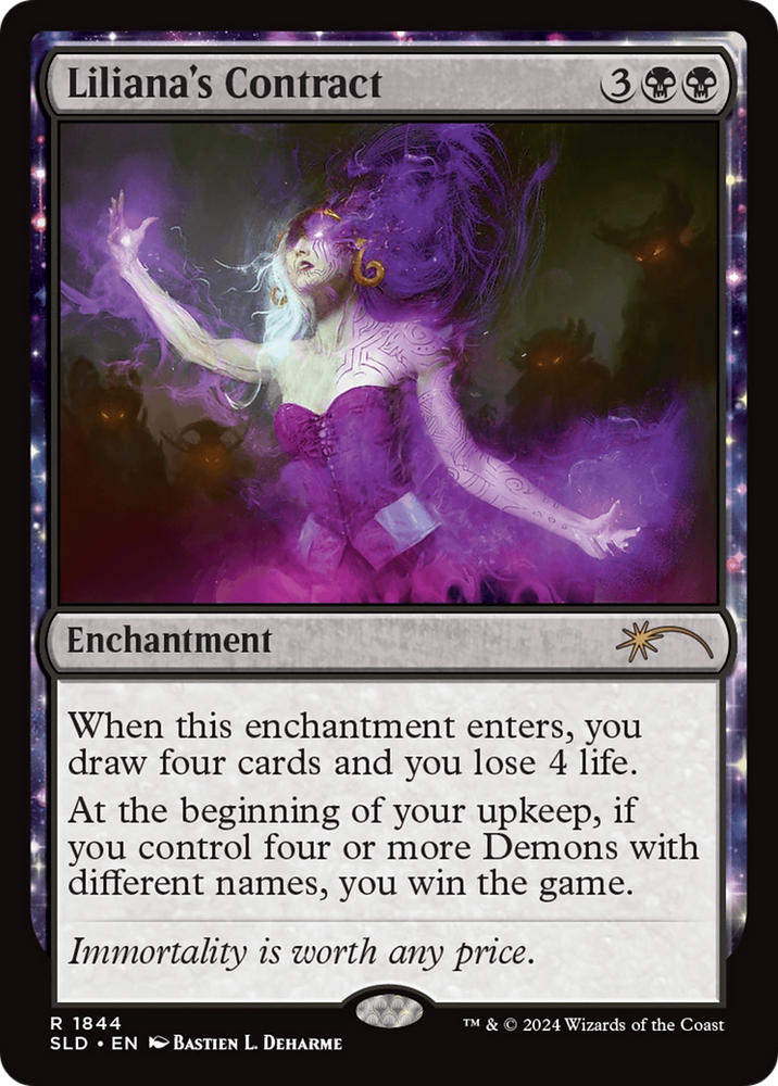 Liliana's Contract (1844) [Secret Lair Drop Series] Magic: The Gathering