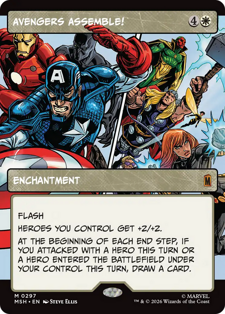 Avengers Assemble! (Borderless) (0297) [Marvel Super Heroes] Magic: The Gathering