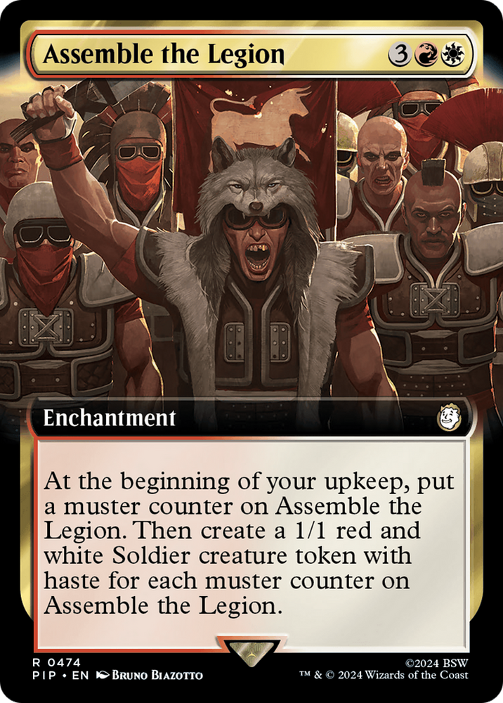 Assemble the Legion (Extended Art) [Fallout] Magic: The Gathering
