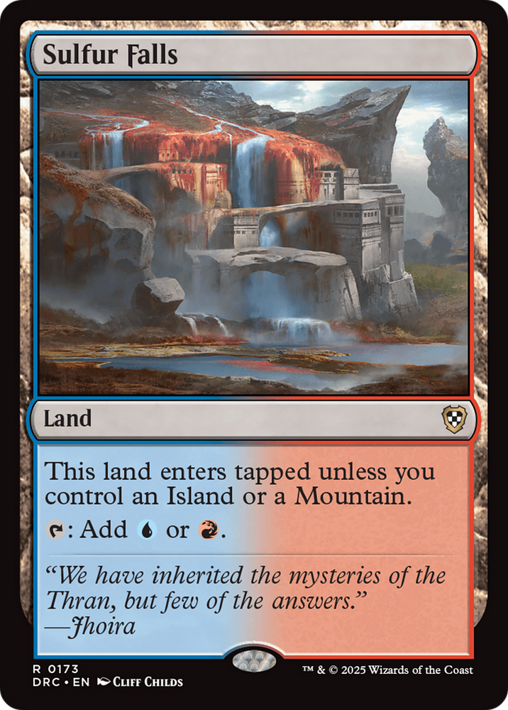 Sulfur Falls [Aetherdrift Commander] Magic: The Gathering