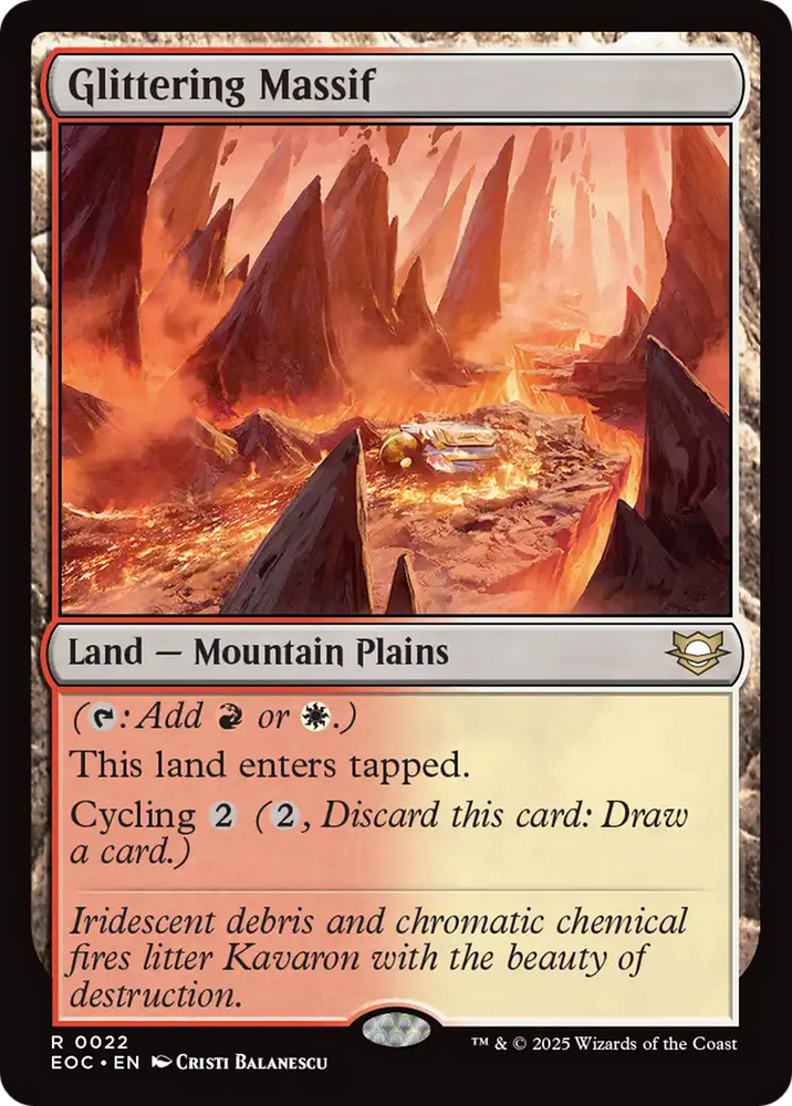 Glittering Massif [Edge of Eternities Commander] Magic: The Gathering