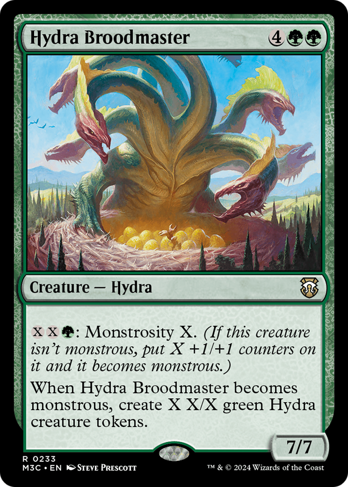 Hydra Broodmaster (Ripple Foil) [Modern Horizons 3 Commander] Magic: The Gathering