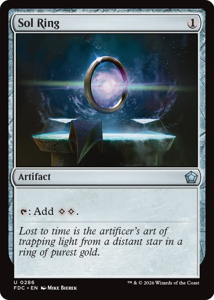 Sol Ring (0286) [Foundations Commander] Magic: The Gathering
