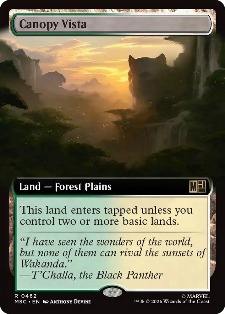 Canopy Vista (Extended Art) [Marvel Super Heroes Commander] Magic: The Gathering