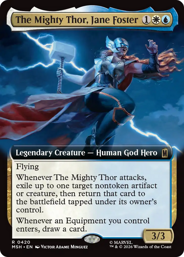The Mighty Thor, Jane Foster (Extended Art) [Marvel Super Heroes] Magic: The Gathering