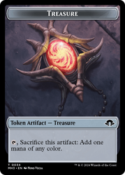 Copy // Treasure Double-Sided Token [Modern Horizons 3 Tokens] Magic: The Gathering